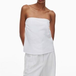 NWT Aritzia BABATON Midtown Linen Tube Top